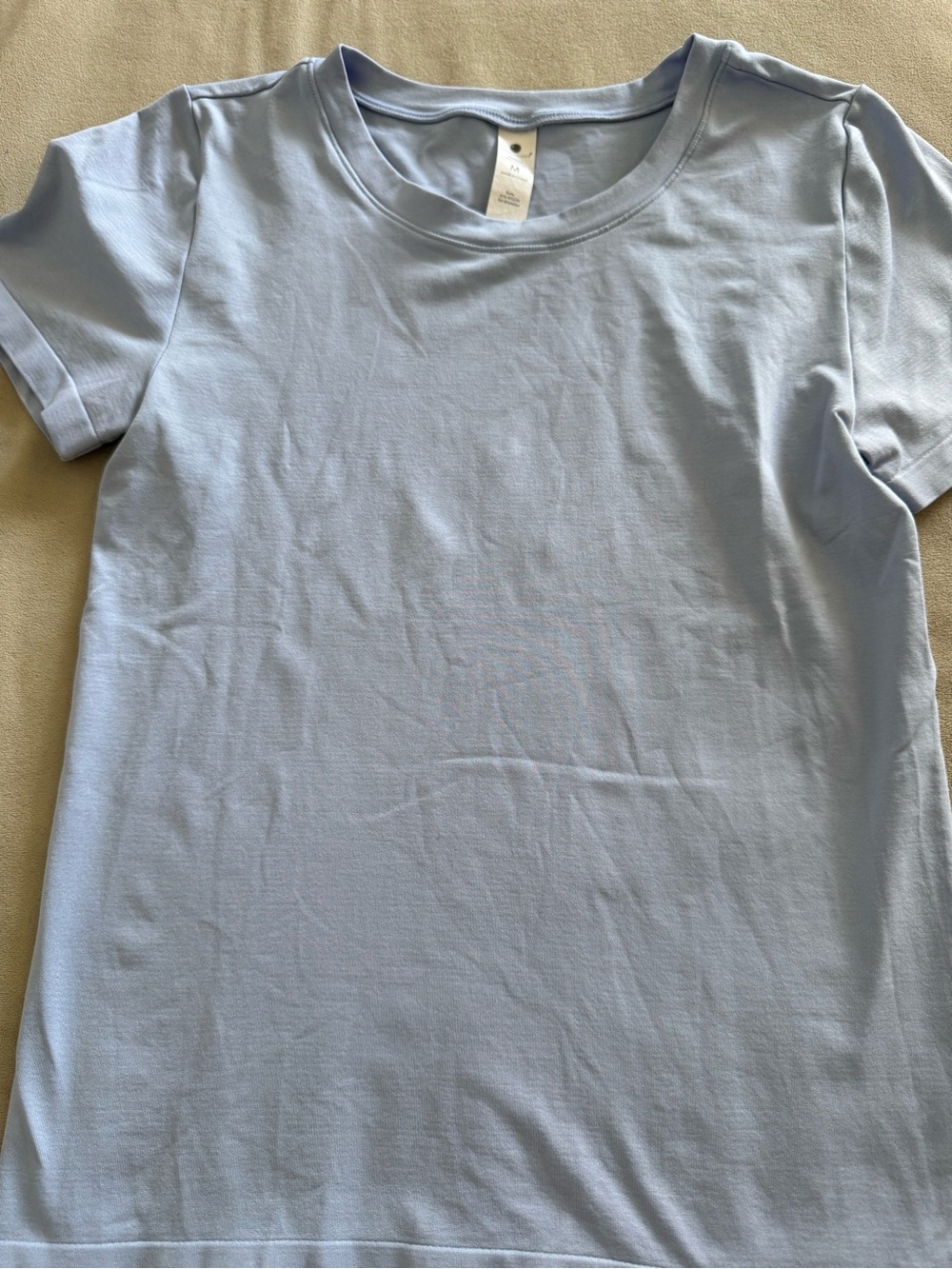 Yogalicious Pale Blue Seamless Miranda Tee